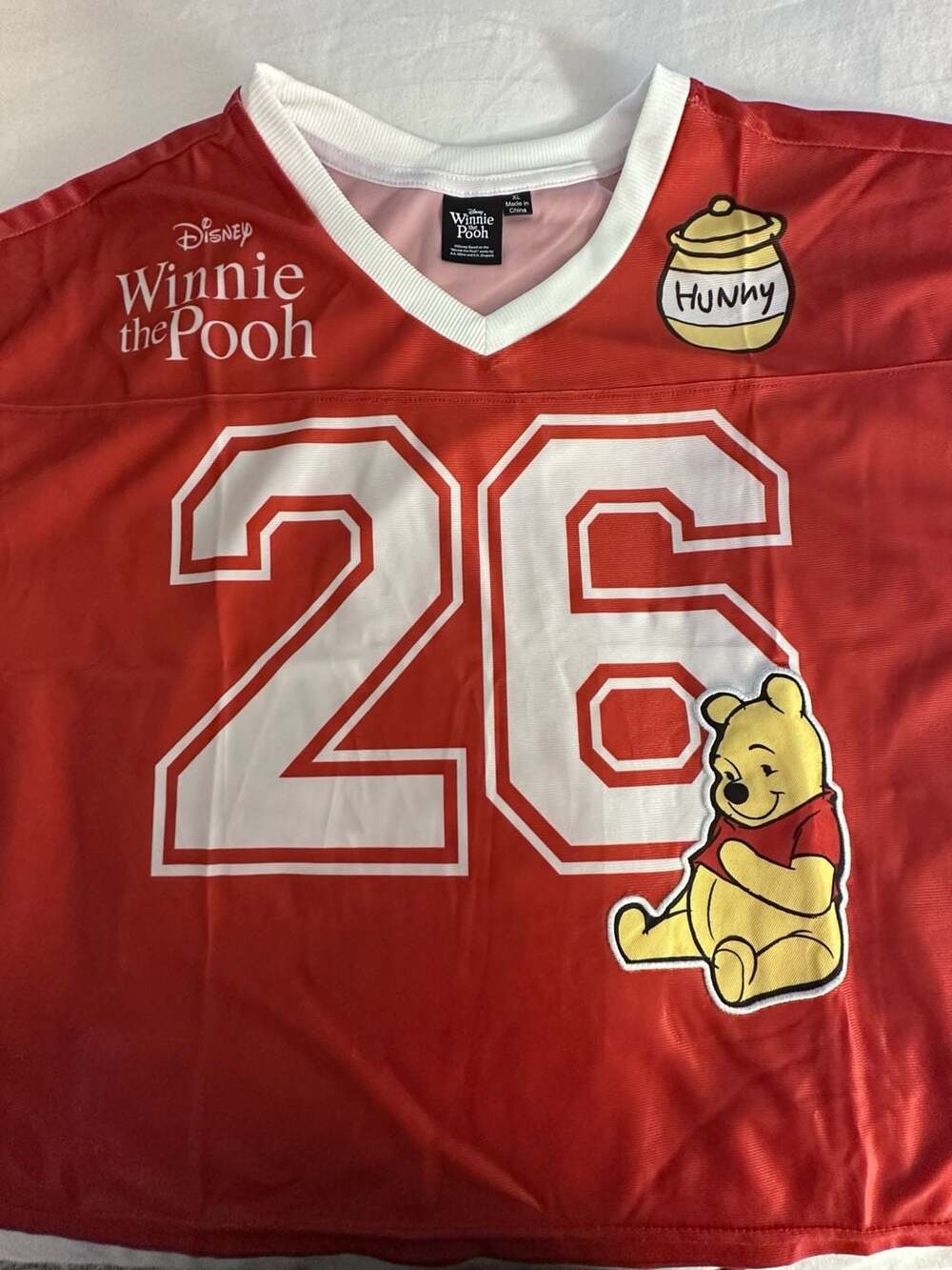 Disney Winnie the Pooh Women's Cropped Football Jersey
